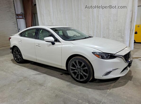 JM1GJ1W58G1433669 2016 MAZDA 6 Белый Передняя правая четверть