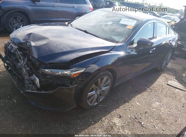 JM1GL1TY0L1517374 2020 MAZDA 6 Dark Blue წინა მარცხენა ხედი სამი მეოთხედიდან