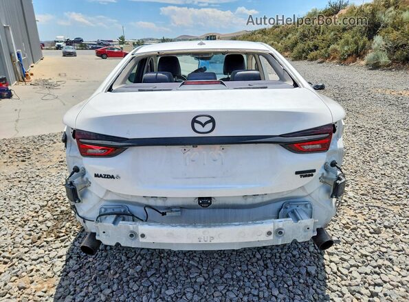 JM1GL1TY1M1611653 2021 MAZDA 6 White Widok z tyłu