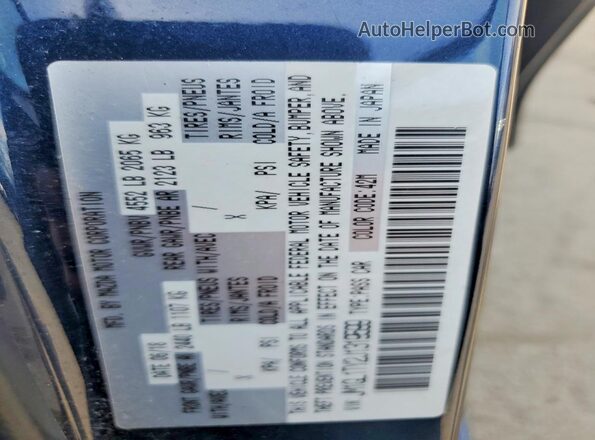 JM1GL1TY2J1319599 2018 MAZDA 6 Blue Вид підкапотного простору