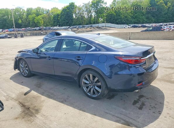 JM1GL1TY2J1319599 2018 MAZDA 6 Blue Задня ліва чверть