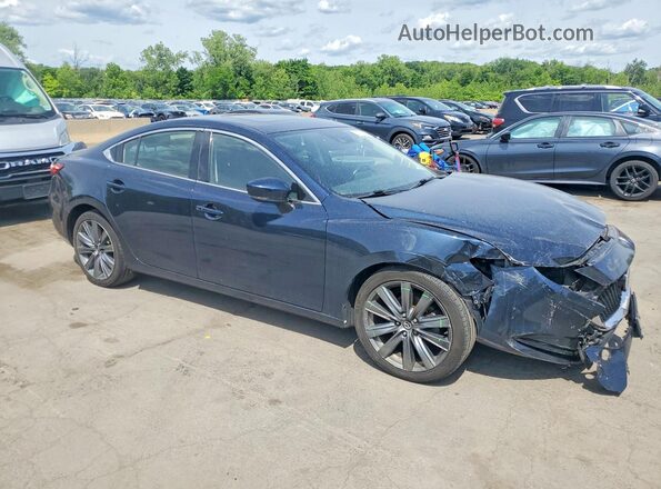 JM1GL1TY2J1319599 2018 MAZDA 6 Blue Передня права чверть