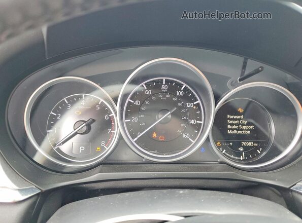 JM1GL1TY6K1504370 2019 MAZDA 6 Blue Instrument cluster view