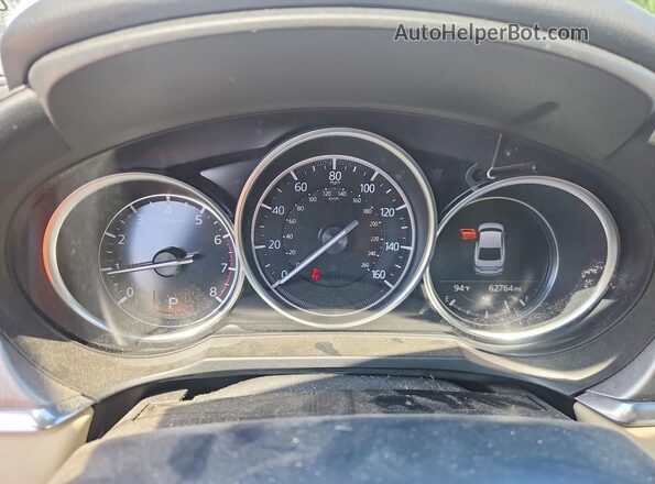 JM1GL1TY7J1301101 2018 MAZDA 6 White Vista del cuadro de instrumentos