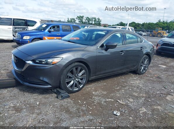 JM1GL1TY9K1504637 2019 MAZDA 6 Gray Առջևի ձախ երեք քառորդ տեսարան