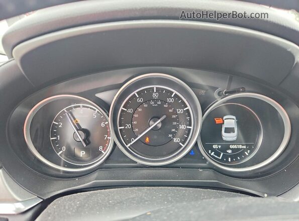 JM1GL1TY9K1506646 2019 MAZDA 6 White Instrument cluster view