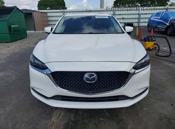 JM1GL1TY9M1615210 2021 MAZDA 6 White Front view