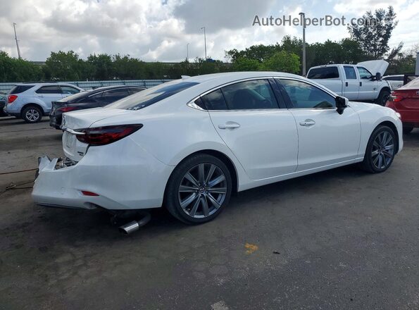 JM1GL1TY9M1615210 2021 MAZDA 6 White Rear right