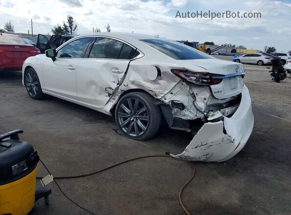 JM1GL1TY9M1615210 2021 MAZDA 6 White Rear left