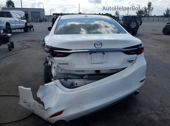 JM1GL1TY9M1615210 2021 MAZDA 6 White Rear view