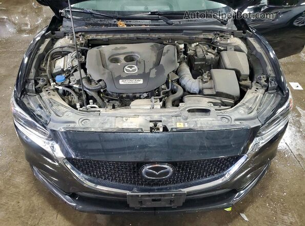 JM1GL1TYXJ1300850 2018 MAZDA 6 Black უკანა სალონის ხედი