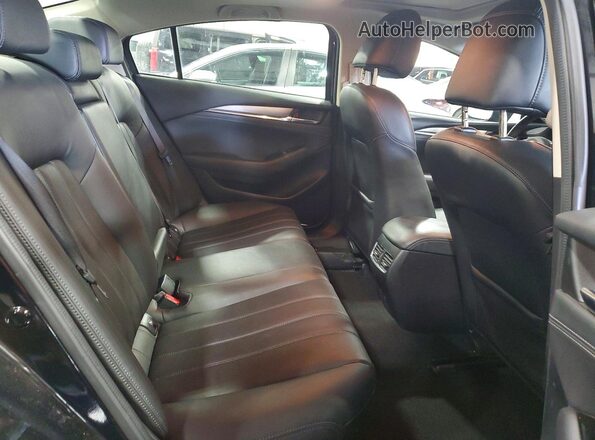 JM1GL1TYXJ1300850 2018 MAZDA 6 Black უკანა სავარძლების ხედი