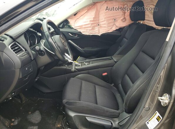JM1GL1U52H1135276 2017 MAZDA 6 Gray Widok wnętrza z przodu