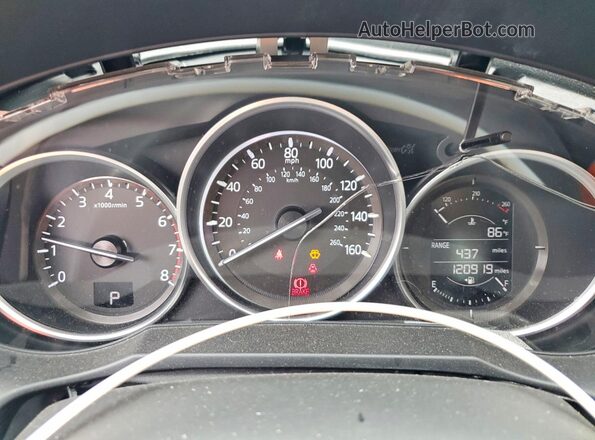 JM1GL1U52H1135276 2017 MAZDA 6 Gray Widok zestawu wskaźników