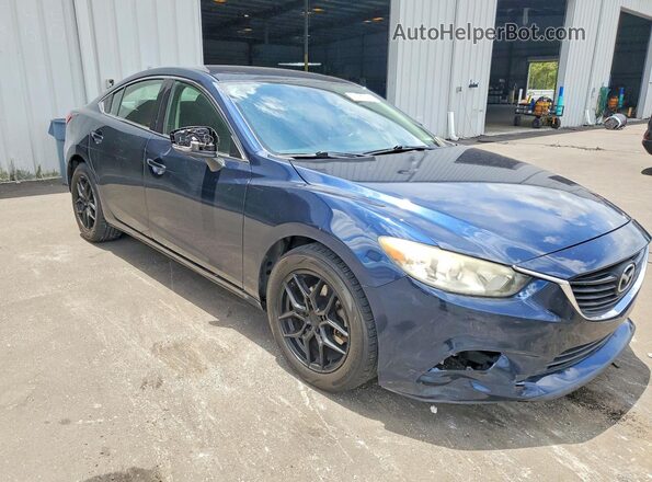 JM1GL1U52H1141031 2017 MAZDA 6 Blue Delantero derecho