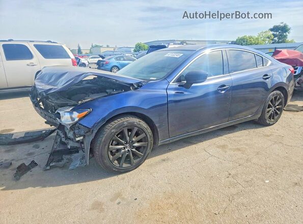 JM1GL1U54H1133240 2017 MAZDA 6 Blue Հետևի ձախ