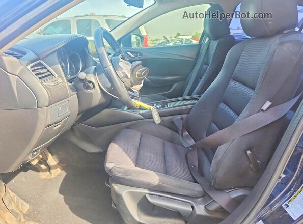 JM1GL1U54H1133240 2017 MAZDA 6 Blue Դիմացի տեսք