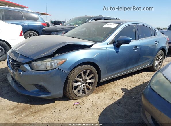 JM1GL1U55H1127852 2017 MAZDA 6 Blue Przód lewy