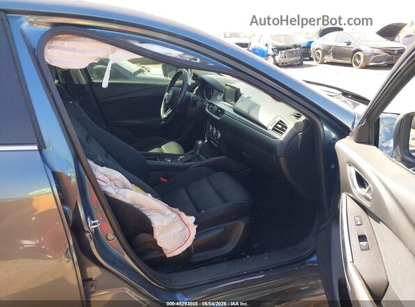 JM1GL1U55H1127852 2017 MAZDA 6 Blue Widok wnętrza z przodu