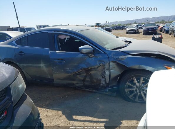 JM1GL1U55H1127852 2017 MAZDA 6 Blue Widok wnętrza z tyłu