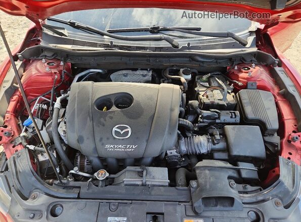 JM1GL1U56H1115810 2017 MAZDA 6 Red Widok wnętrza z tyłu