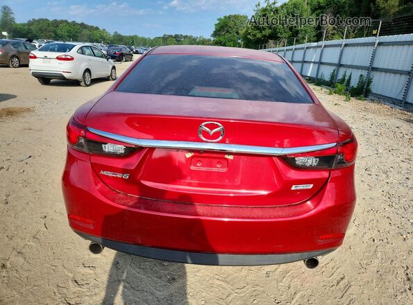 JM1GL1U56H1115810 2017 MAZDA 6 Red Widok z tyłu