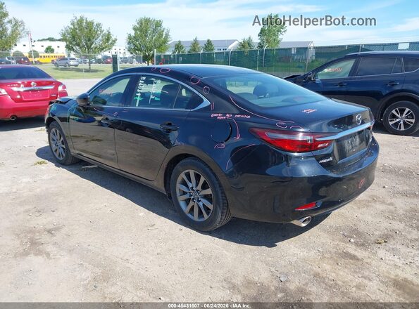 JM1GL1UM2J1328590 2018 MAZDA 6 Black უკანა მარცხენა