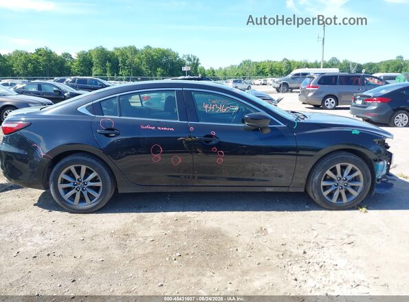 JM1GL1UM2J1328590 2018 MAZDA 6 Black უკანა სალონის ხედი
