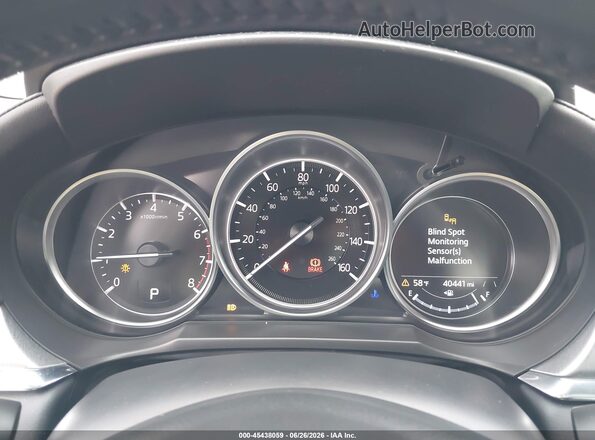 JM1GL1UM2M1603847 2021 MAZDA 6 Dark Blue Widok tylnych siedzeń