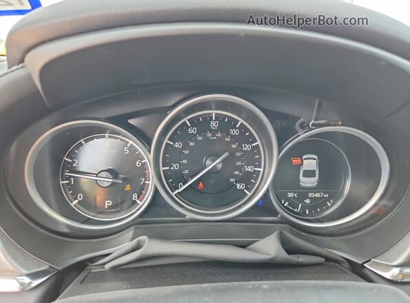 JM1GL1UM5L1517351 2020 MAZDA 6 White Սարքավորումների վահանակի տեսք