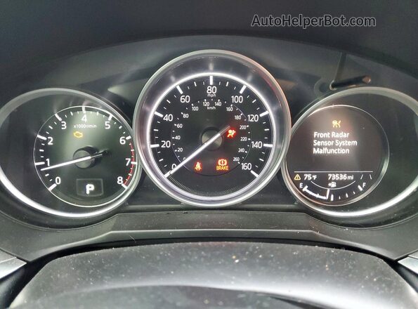 JM1GL1UM5M1609352 2021 MAZDA 6 Gray Instrument cluster view