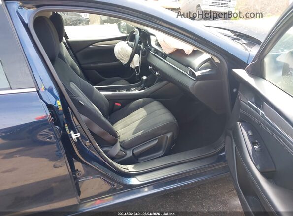 JM1GL1UM6L1522560 2020 MAZDA 6 Black წინა სალონის ხედი