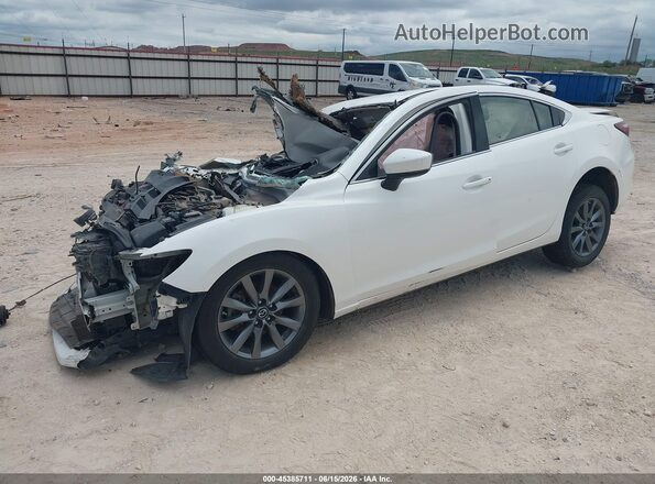 JM1GL1UM7J1314815 2018 MAZDA 6 White Vista tres cuartos delantera izquierda