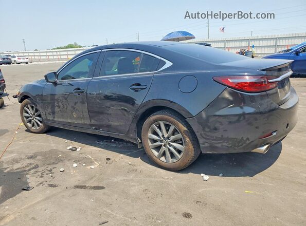 JM1GL1UM8M1609474 2021 MAZDA 6 Black Հետևի ձախ