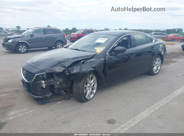 JM1GL1V50H1108060 2017 MAZDA 6 Черный Передняя левая четверть