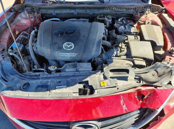 JM1GL1V50H1140927 2017 MAZDA 6 Red Вид задньої частини салону