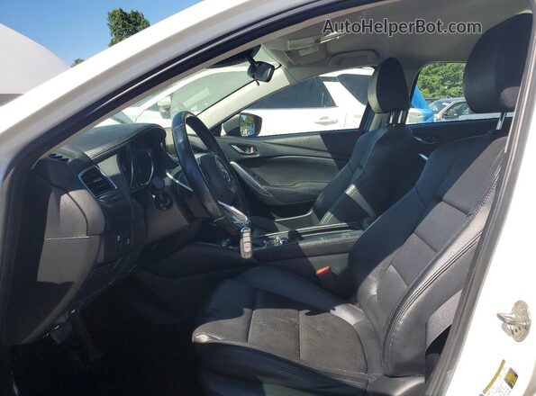 JM1GL1V51H1131136 2017 MAZDA 6 White Widok wnętrza z przodu