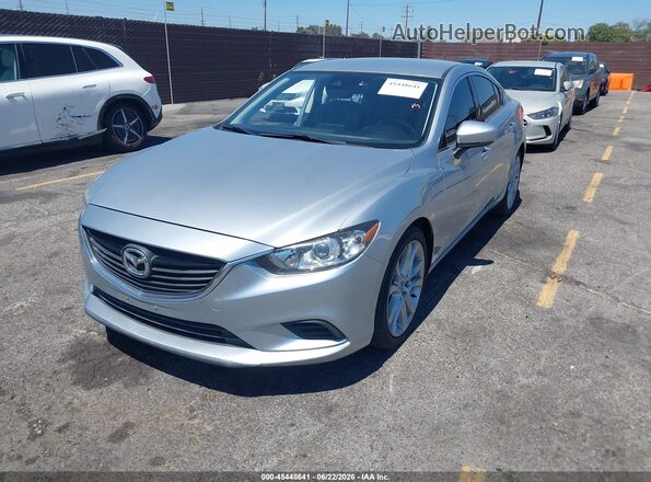 JM1GL1V52H1155350 2017 MAZDA 6 Silver წინა მარცხენა ხედი სამი მეოთხედიდან