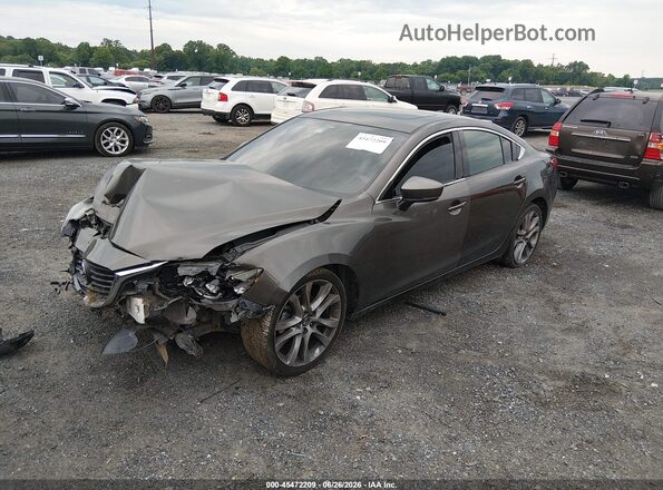 JM1GL1V53H1112409 2017 MAZDA 6 Gray Przód lewy