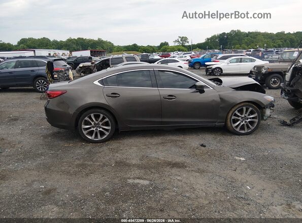 JM1GL1V53H1112409 2017 MAZDA 6 Gray Widok wnętrza z tyłu