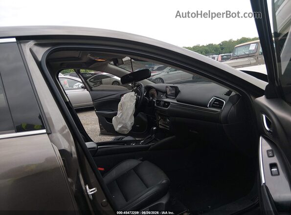 JM1GL1V53H1112409 2017 MAZDA 6 Gray Widok wnętrza z przodu