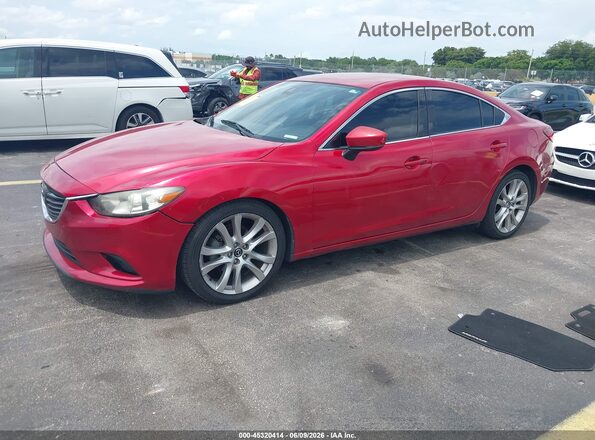 JM1GL1V53H1149654 2017 MAZDA 6 Red Передня ліва чверть