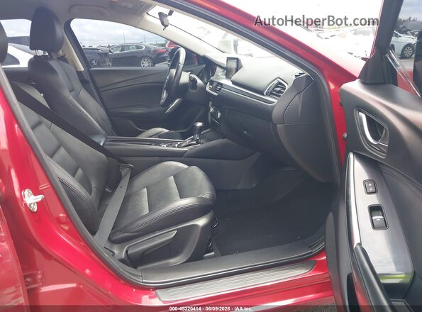 JM1GL1V53H1149654 2017 MAZDA 6 Red Вид салону спереду
