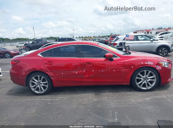 JM1GL1V53H1149654 2017 MAZDA 6 Red Вид задньої частини салону