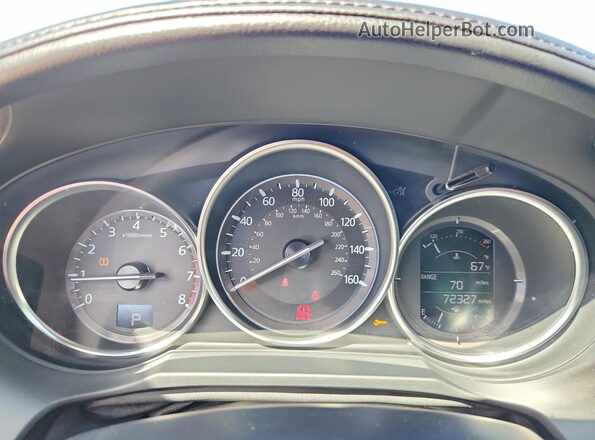 JM1GL1V54H1101869 2017 MAZDA 6 White Instrument cluster view