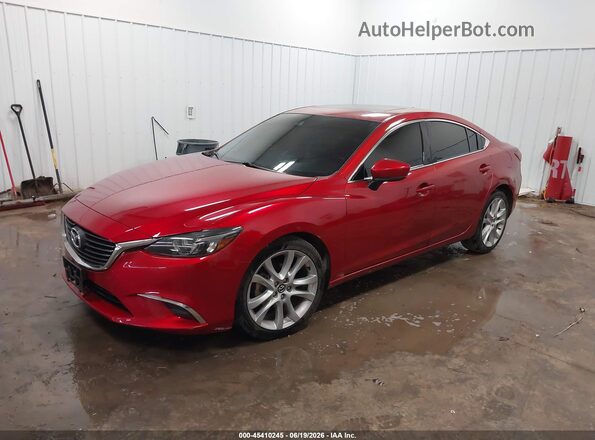 JM1GL1V54H1108854 2017 MAZDA 6 Red Vista tres cuartos delantera izquierda