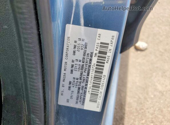 JM1GL1V54H1110734 2017 MAZDA 6 Серый Вид подкапотного пространства