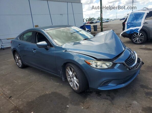 JM1GL1V54H1110734 2017 MAZDA 6 Серый Передняя правая четверть