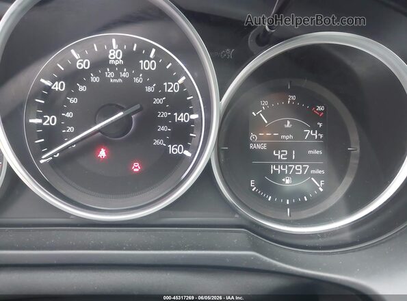 JM1GL1V54H1113245 2017 MAZDA 6 Black Widok tylnych siedzeń