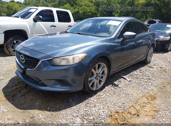 JM1GL1V54H1119062 2017 MAZDA 6 Blue Przód lewy